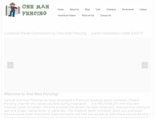 Tablet Screenshot of onemanfencing.com